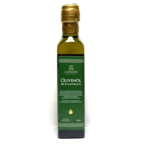 Olivenöl in der 0,25 Liter-Flasche.