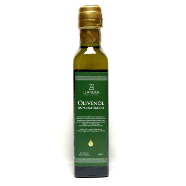 Olivenöl in der 0,25 Liter-Flasche.